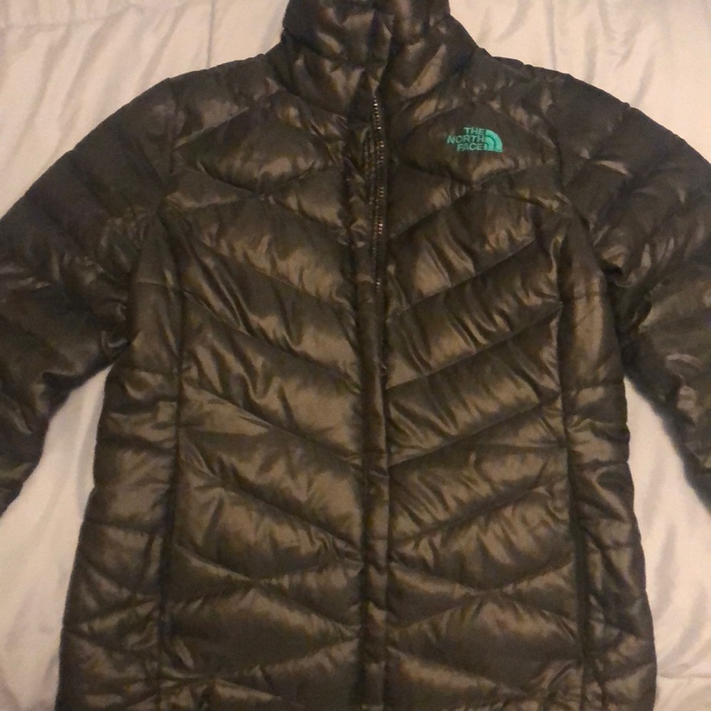 The North Face brand coat.